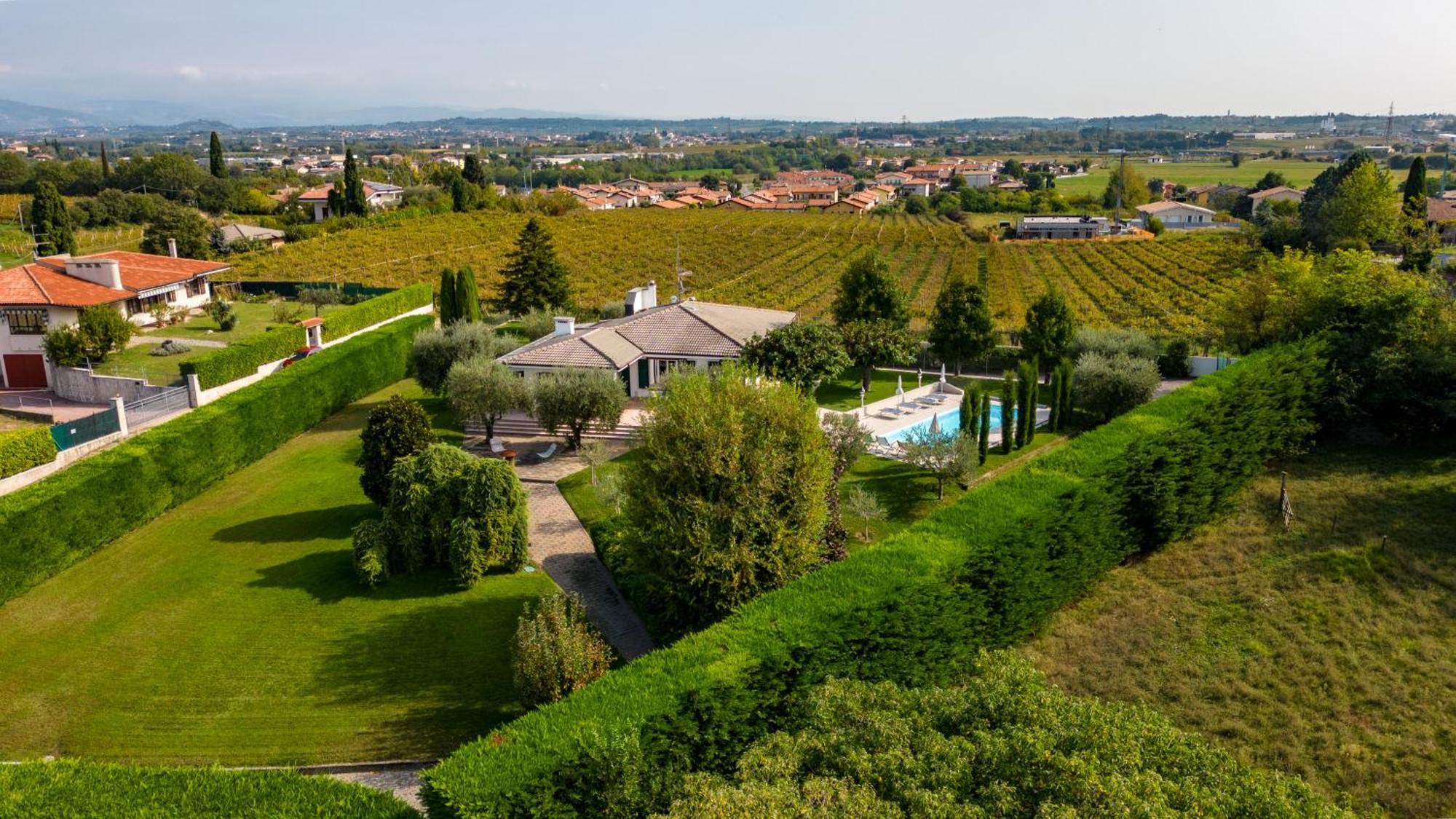 Villa Carini With 3000 Mq Garden & Heated Pool Castelnuovo del Garda Esterno foto